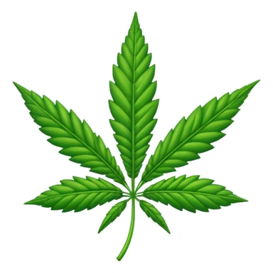 Marihuana hoja sticker