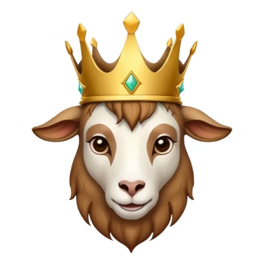 Goat avec un couronne sticker