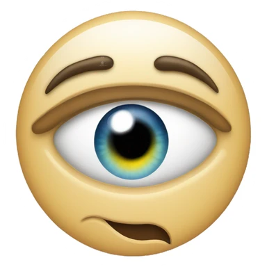 Eye roll with smirk sticker