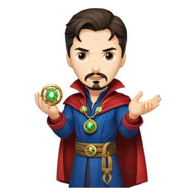 Doctor Strange with Eye of Agamotto amulet sticker