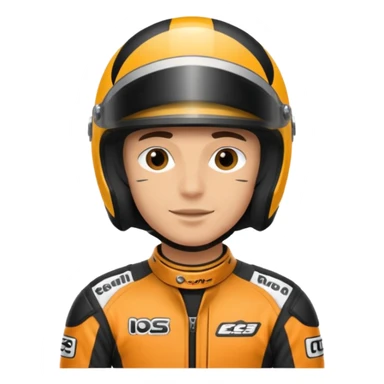 motorcycle racer with full face helmet sticker