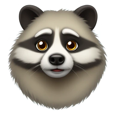 fat raccoon dog sticker