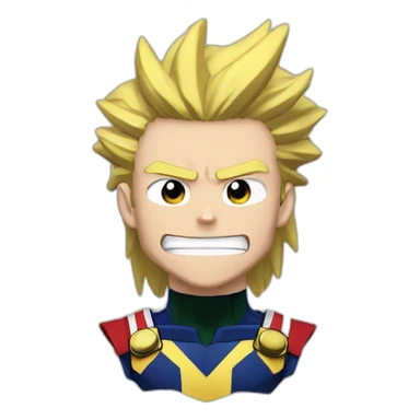 All might my hero academia motivated sticker