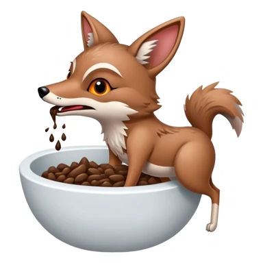 coyote takes the sparrow in the poop sticker