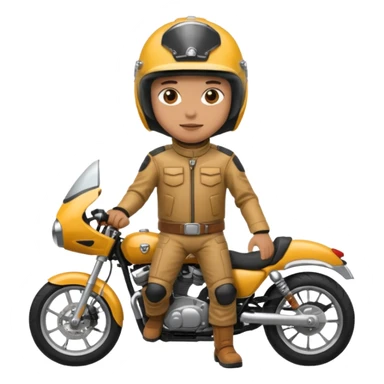 motorcycle human with helmet full body sticker