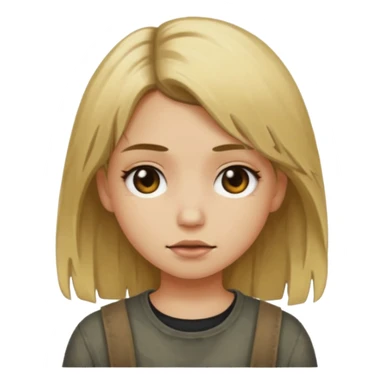 grunge girl with dirty blonde hair sticker