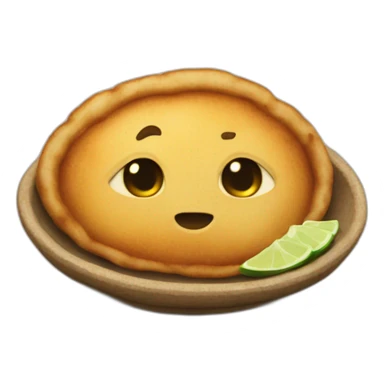 Puri indian food sticker