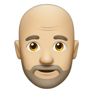 bandit bald hair sticker