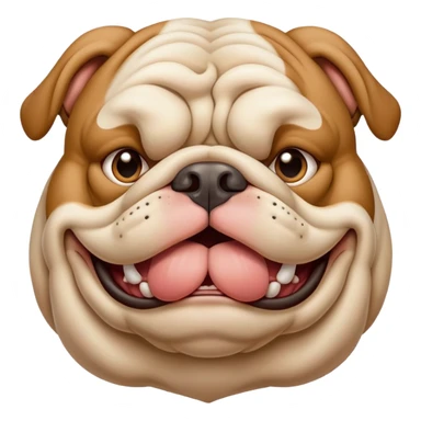 Super fat bulldog  sticker