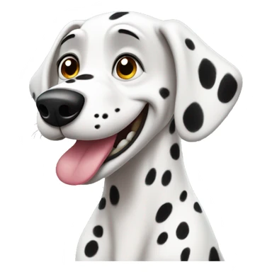 Smiling dalmation sticker