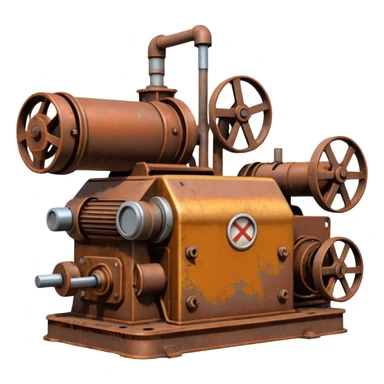 1980s machinery and equipment sticker