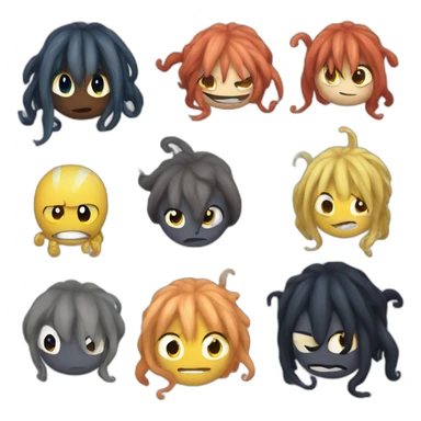 cute kraken mashup naruto sticker