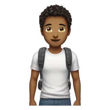 Full length teenager sticker