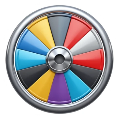 Like a spin wheel without a base sticker