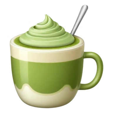matcha latte in a cup sticker