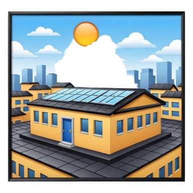 Beautiful School rooftop sticker