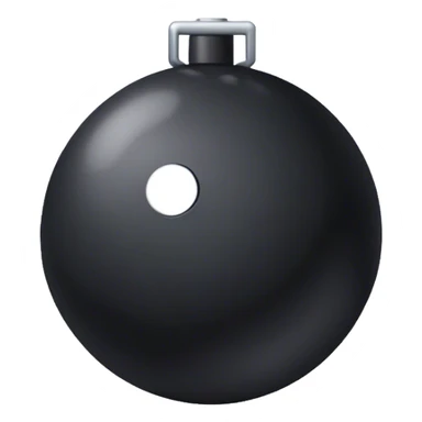 Big black ball-canon sticker