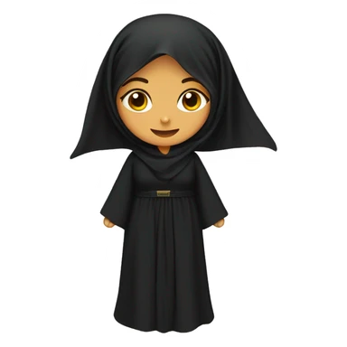 Saudi women dress abaya sticker