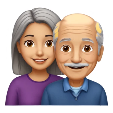 Latina with an old man together sticker