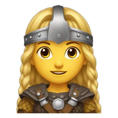 Viking girl sticker