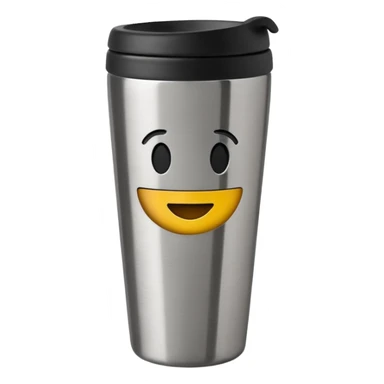travel mug, Negative : Emoji sticker