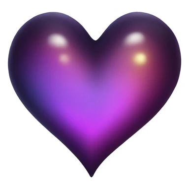 dark warm iridescent SCALE heart sticker