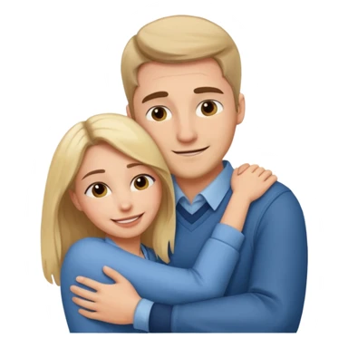 two Bestie man and woman coworkers teacher hug sarcastic sticker