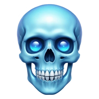 make me emoji for my linux start menu i want it blue and take the whole the image (i want it big ) i dont want is as a face i want it like skull or something cool sticker