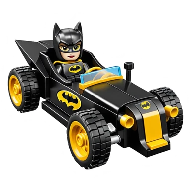 Hot wheels racing cartoons Lego BatGirl’s 1932 stealth retro cat burglar sporty petite off-road pursuit mobile cruiser car (reclined seating position) sticker