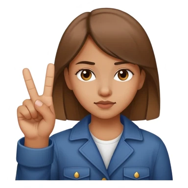 Girl with middle finger up sticker