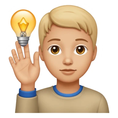 chat gpt asking with hand sticker