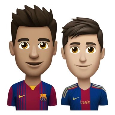 Cristiano Ronaldo and Lionel Messi  sticker