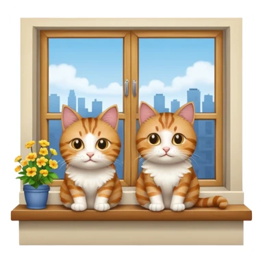 Cats on Windowsills sticker