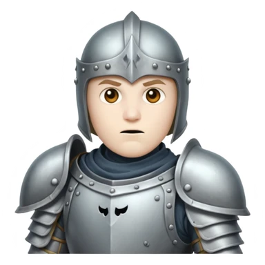 ghost knight with armor about to embark on an adventure  sticker