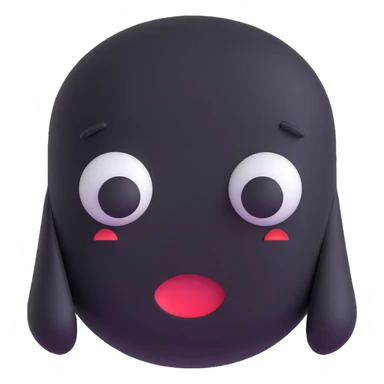 sad face, subtle sadness, glossy finish sticker