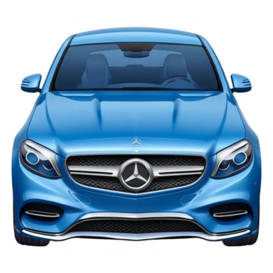 blue mercedes sticker