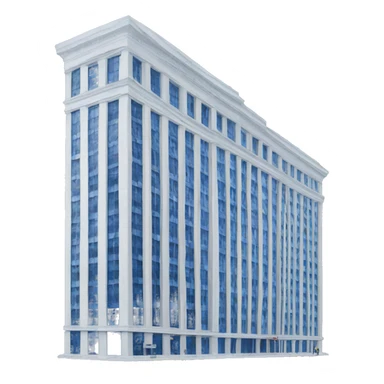 blue and white bank building, chase building sticker