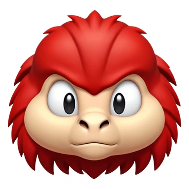 Knuckles the Echidna face from Sonic the Hedgehog sticker