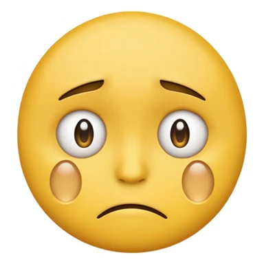 Create a Sad reaction emoji for a new social media app sticker