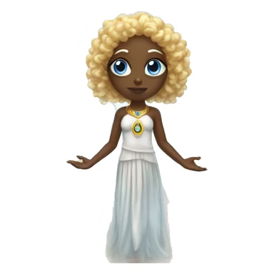 angelic diva third eye guardian of interdimensional temple sticker