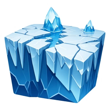 Broken ice shelf sticker