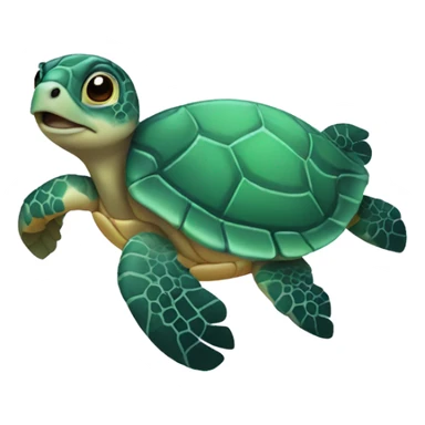 Baby sea turtle sticker