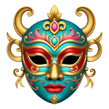 Festival themed Mask sticker