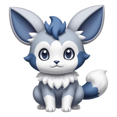 Minccino-Espurr-Meowstic-creature-hybrid sticker