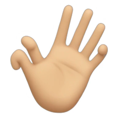 mano señalando hacia la derecha sticker