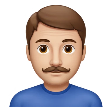 Terry Coldwell of East 17 with brown hair and thin mustache sticker