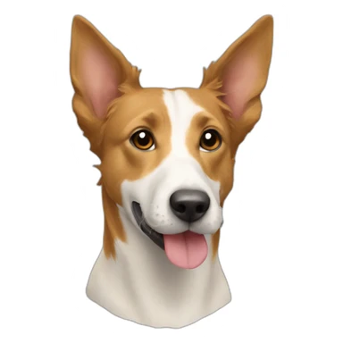 Cão de raça podengo português sticker