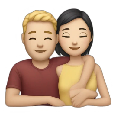 whiteman-asianwoman-cuddles sticker