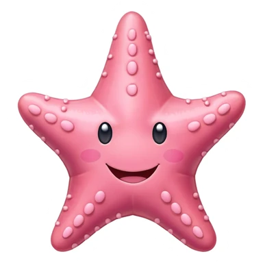 Patrick Star pink starfish smiling sticker