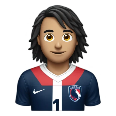 a crow with a san lorenzo soccer shirt sticker